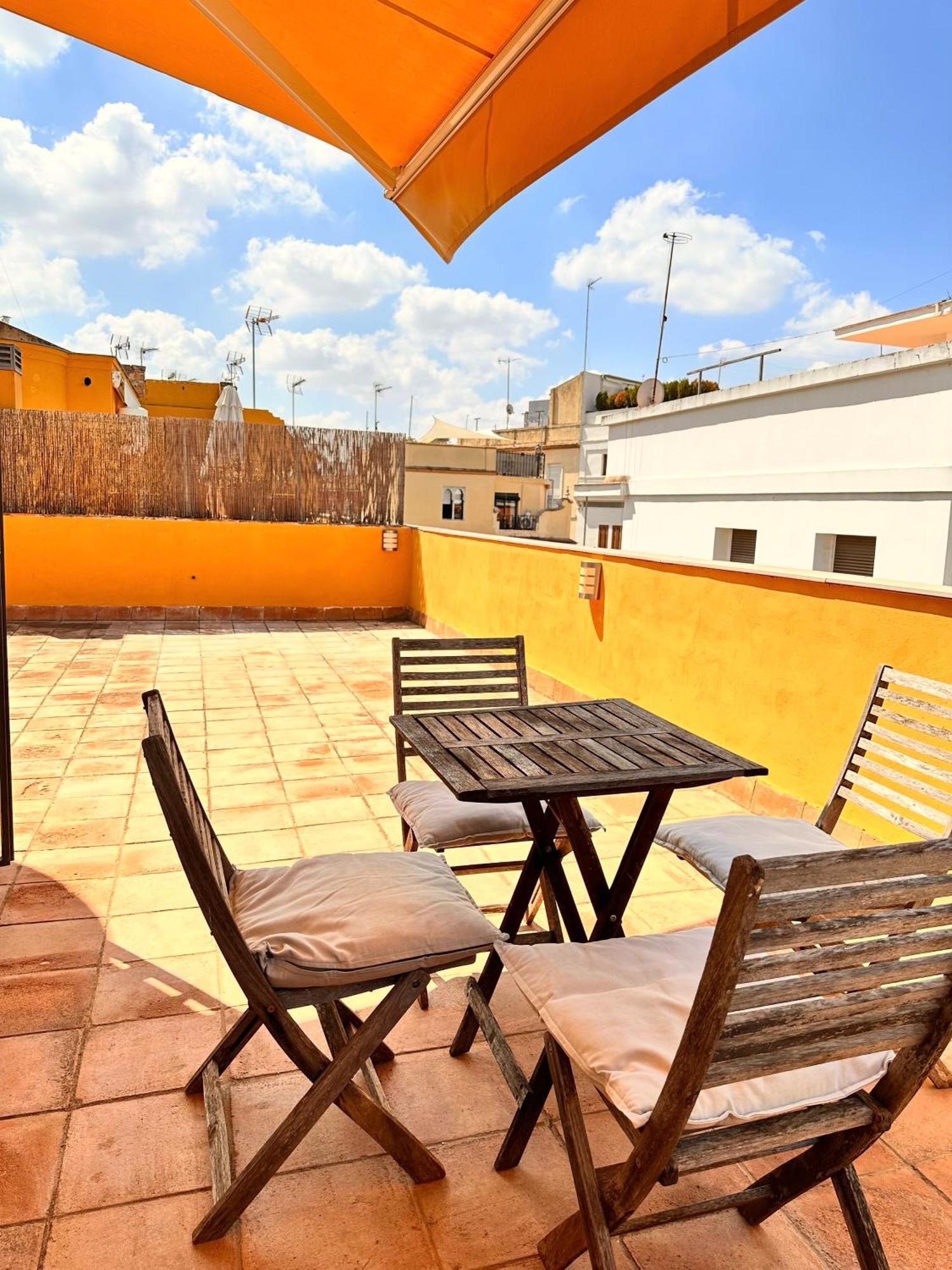 Penthouse Near Cathedral Private Rooftop Private Parking Севілья Екстер'єр фото